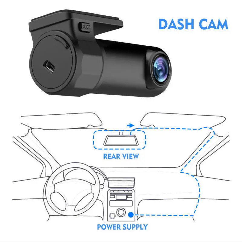Full HD 1080P WiFi Автомобильный видеорегистратор Автомобильная камера ночного видения