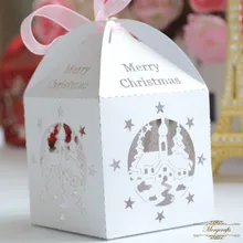 Пользовательские рождественские подарочные мешочки, принадлежности для праздника лазерная резка, для свадьбы сувениры