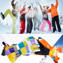 Теплые зимние лыжные перчатки женские профессиональные лыжные перчатки handschoenen водонепроницаемые флисовые теплые перчатки для сноуборда