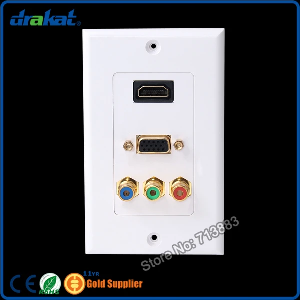 

RCA F HDMI Video Audio Wall Plate