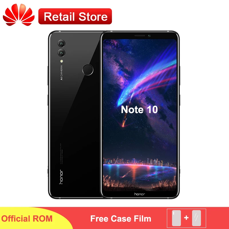 

Huawei Honor Note 10 LTE Smartphone 6.95" AMOLED 6GB RAM Kirin 970 Octa Core Android 8.1 5000mAh Fingerprint NFC OTG Phone