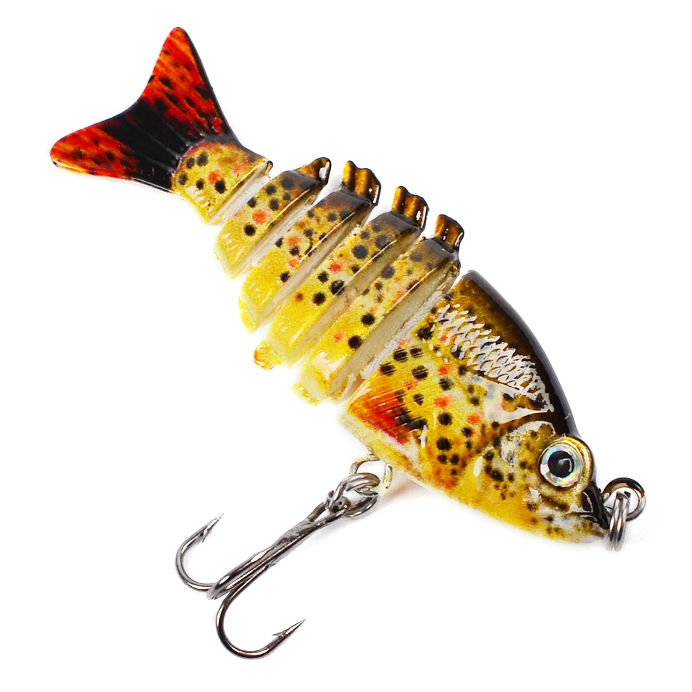 1 шт. Новинка 6 секций рыболовная приманка 0 08 унций 2 35 г/5 см 97 "Swimbait # черный