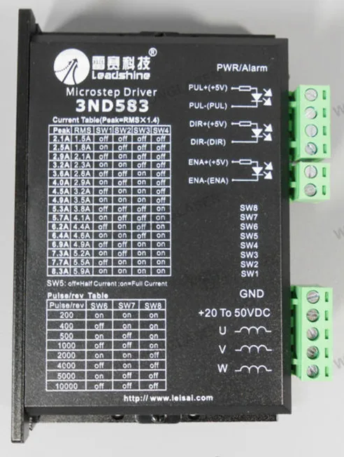 

Free Shipping Leadshine 3ND583 3 Phase Stepper Motor Driver 8.3A 50VDC cnc stepper motor cnc machine