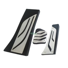 Stainless steel Gas Footrest Modify Pedal Plate Pad AT Accessory For BMW X5 X6 Series E70 E71 E72 F15 F16 Car styling
