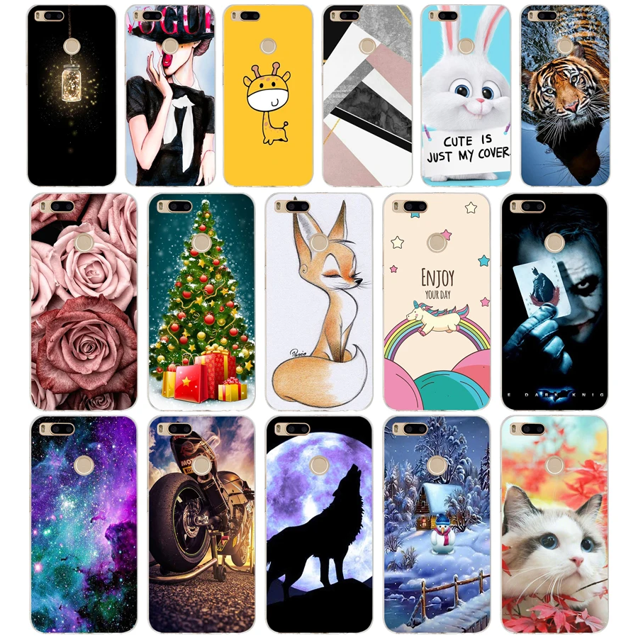 

T silicone Cover For Xiaomi MI A1 Case Full Protection Soft tpu Back Cover Phone Cases For Xiomi MI A1 bumper Coque