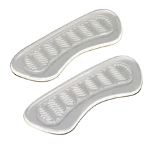 1 пара силиконовых гелевых подушек для пятки, защита для ног, Прямая поставка, новая подушка для ухода за обувью