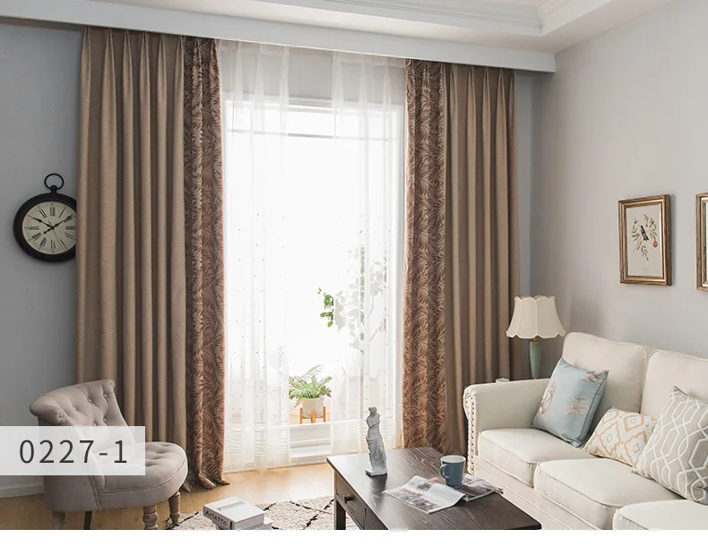 Cheap Solid Color Faux Linen Blackout Curtains for Living Room Modern Curtains for Bedroom Window Curtains kitchen Curtains Blinds 27