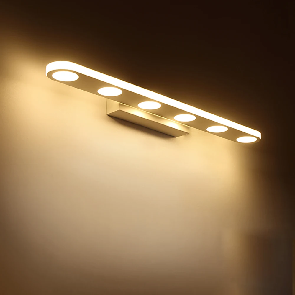 الحديثة الأبيض وحدة إضاءة led جداريّة مصابيح في علوي الحمام تشكل الجدول المرآة البالونية جدار ضوء الشمعدانات لوفت نمط led تركيبات إضاءة داخلي
