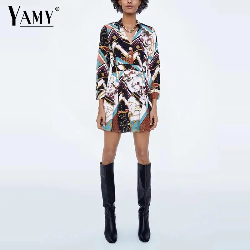 

Vintage flower print patchwork long sleeve dress women elegant sashes button sexy dress Korean mini dress Fall 2018 vestidos