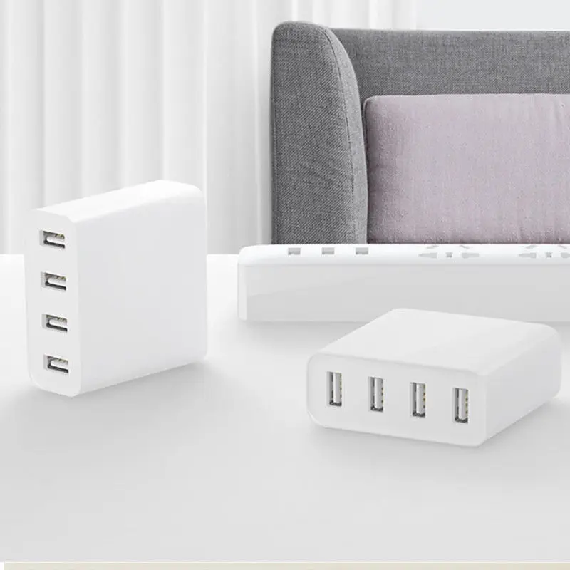 Оригинальный Xiaomi USB 4 Порты и разъёмы 5 V/7A 35 W Путешествие стены адаптер Зарядное