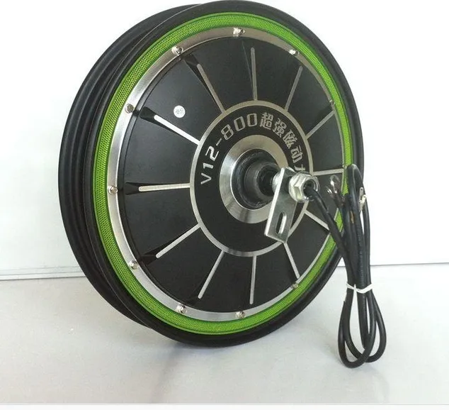 Cheap Pedal electric vehicles 16*2.50 or 16*3.0  48V  500W 16inches 500RPM  Brushless Non-gear Hub motor 9