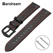 22mm Trevo Pulseira de Couro Genuíno para Amazfit Samsung Engrenagem 2 R380 Neo R381 Live R382 Liberação Rápida Faixa de Relógio de Pulso cinta
