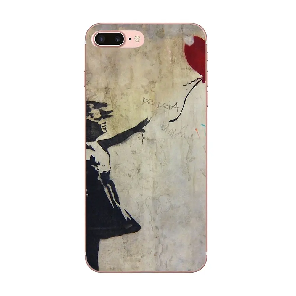 Banksy девушка с шариком для Xiaomi Redmi Mi Note 7 8 9 SE Pro Lite Go Play TPU Модный