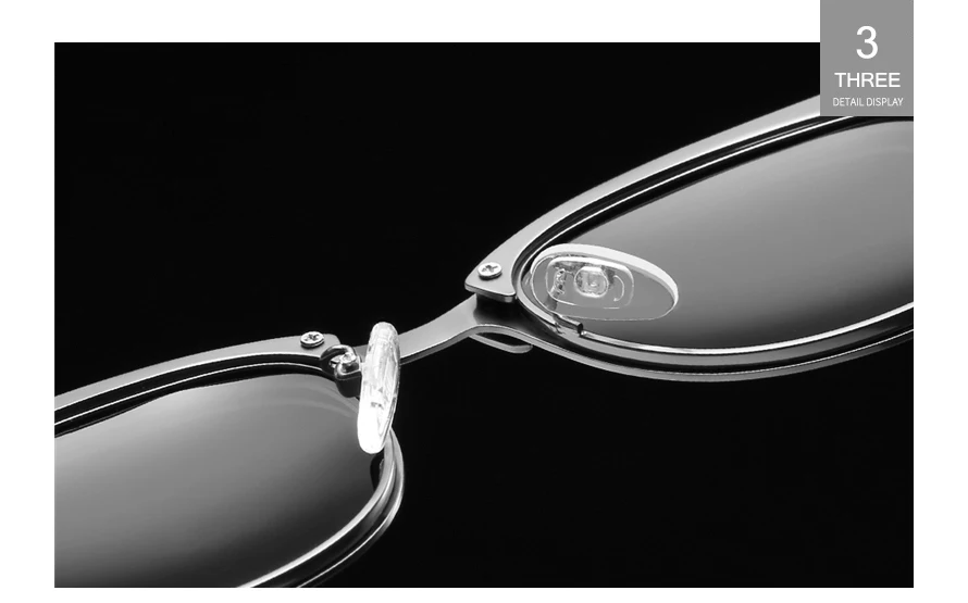 Round Sunglasses Men Polarized Vintage Aviator 16
