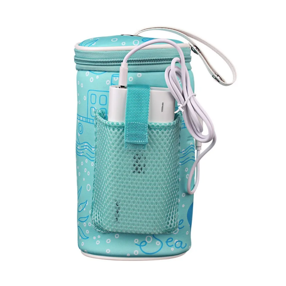 Outdoor Baby Bottle Warmer Bag Car Portable USB Heating Intelligent