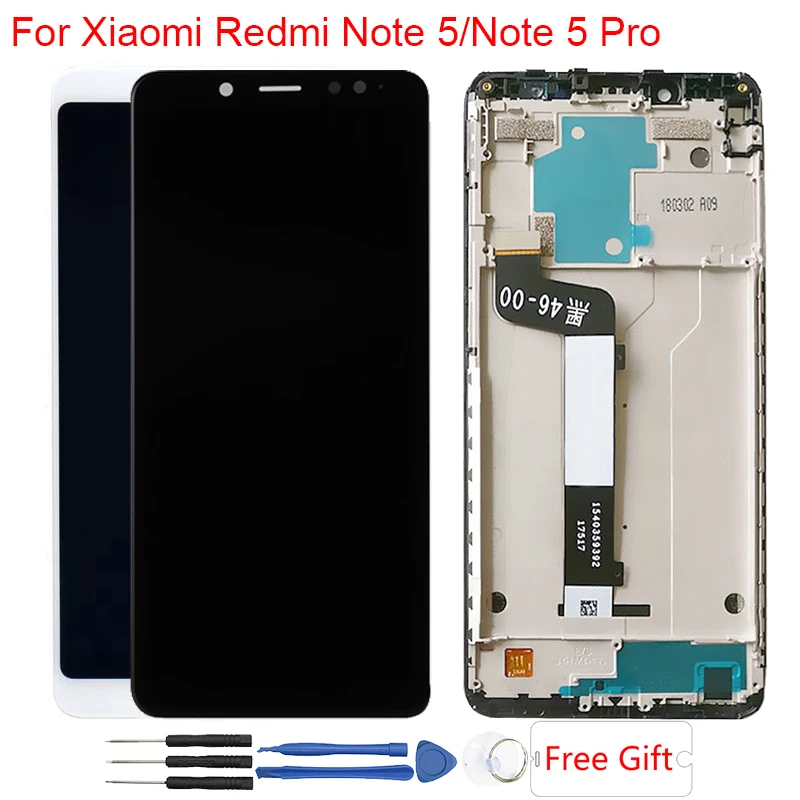 Оригинальный Для xiaomi Redmi Note 5 Pro ЖК дисплей дигитайзер + рамка 10 сенсорный экран для