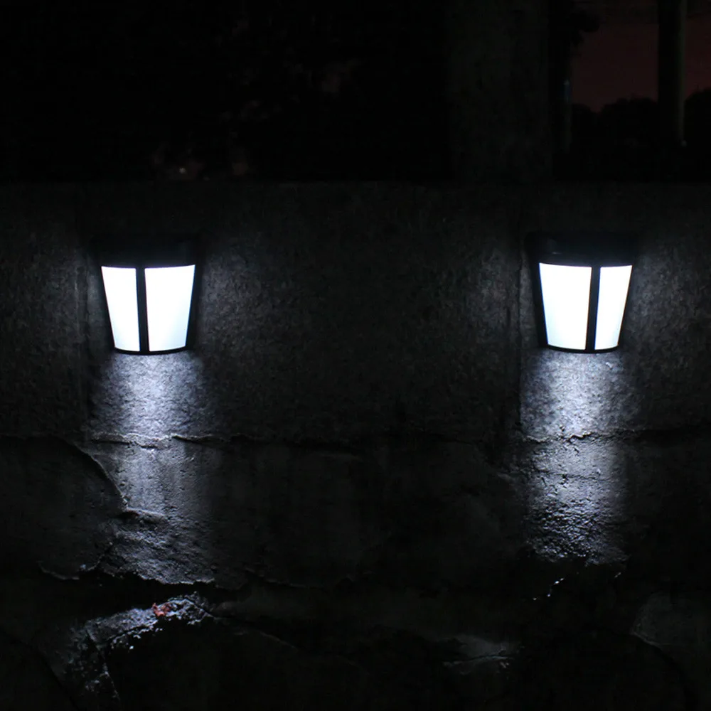 

2018 High Quality Solar Power Wall Mount 6 LED Light Outdoor Garden Path Landscape Fence Yard Lamp Drop Shipping
