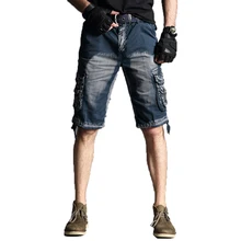 Мужские шорты, лето, мужские повседневные камуфляжные шорты до колен, мужские шорты-карго, бермуды, мужские шорты, 40 карманов для отдыха на открытом воздухе