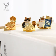 Cute Cats Reading Book Metal Bookmark Cartoon Animals Bookmark Promotional Gift Stationery Film Bookmark School Supplies Cute Cats Reading Book Metal Bookmark Cartoon Animals Bookmark Promotional Gift Stationery Film Bookmark School Supplies