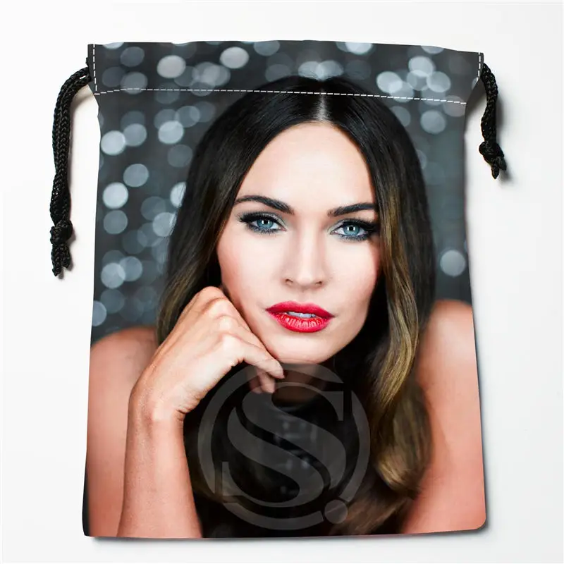 W 110 New Megan Fox 02 Custom Logo Printed receive bag Bag Compression Type drawstring bags