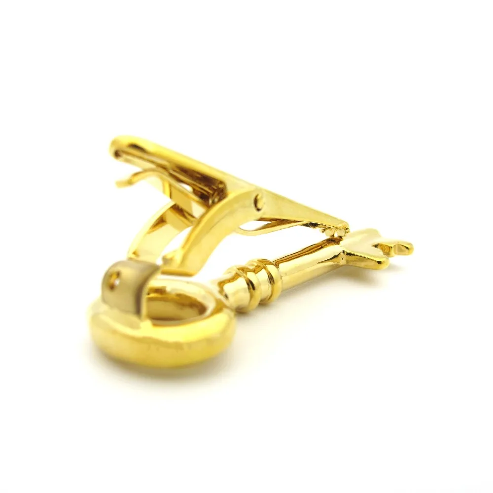 IGame модные зажимы для галстуков качественный латунный материал золотой ключ галстук-бар для мужчин