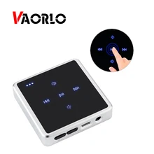 VAORLO 2 в 1 Bluetooth адаптер цинковый сплав Сенсорная панель Bluetooth передатчик приемник RX TX с регулятором громкости Play 10 штук