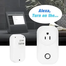 WiFi умная розетка, Wifi беспроводной мини-переключатель, пульт дистанционного управления, таймер, розетка, вилка США 1100 Вт