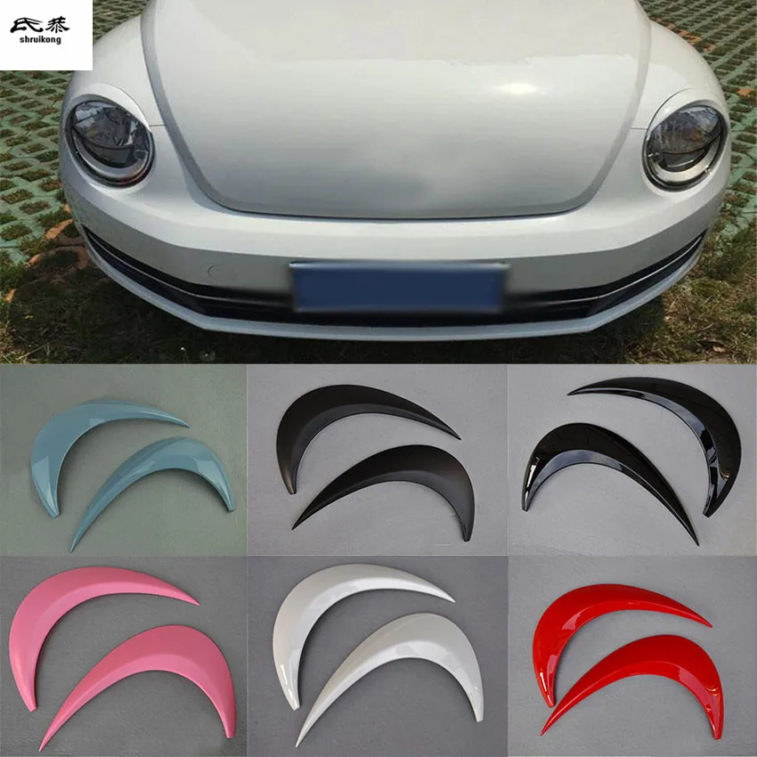 

2 шт./лот ABS лампы для фар налобный декоративный чехол для 2012-2018 Volkswagen VW beetle автомобильные аксессуары