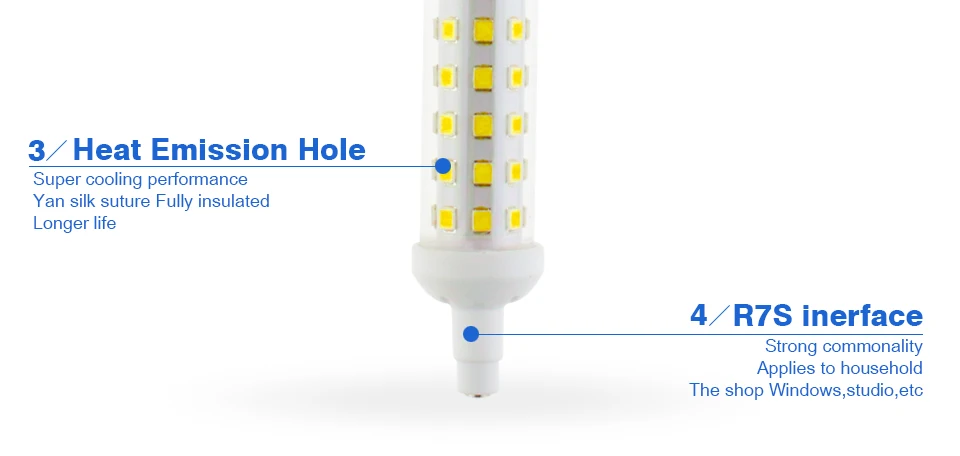 KARWEN R7S, 6 Вт, 9 Вт, 12 Вт SMD 2835 78 мм 118 мм 135 мм лампада светодиодный Лампа 220 V Светодиодная лампа Энергосберегающая замена галогеновой лампы