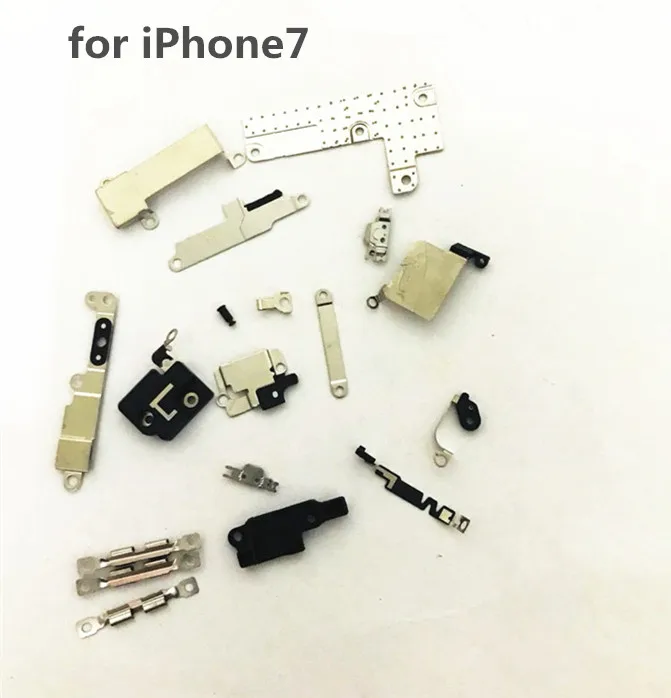 Полный корпус внутренний маленький металлический Железный для iPhone 5 5c 5S 6 6s 7 8 plus X маленький держатель защитный экран на опоре пластина набор деталей для телефона