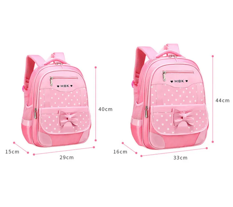 2 шт./компл. детские школьные сумки для девочек Школьный рюкзак для детей «Горошек», женские школьные сумки, школьные рюкзаки, Детские Водонепроницаемый Начальная Школа Рюкзак