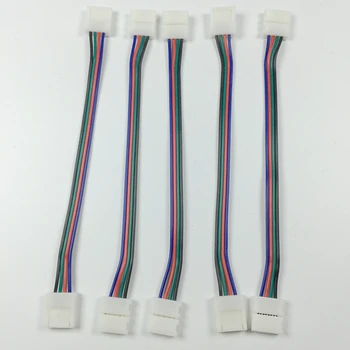 

100pcs/lot LED PCB Connector Adapter For 5050 RGB LED Light 10mm Strip to Strip Connector