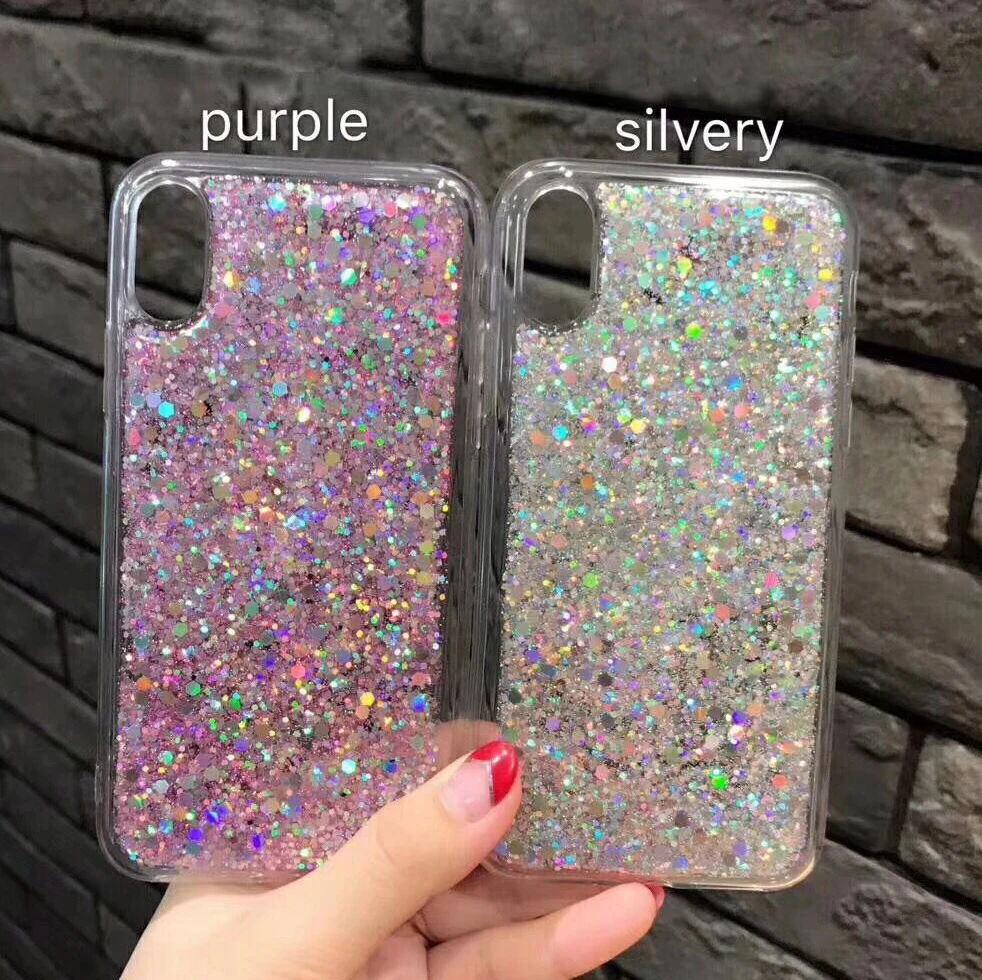 Yhcsz мягкий силиконовый Bling блестка противоударный чехол для телефона iPhone 6 6S 7 8 Plus x