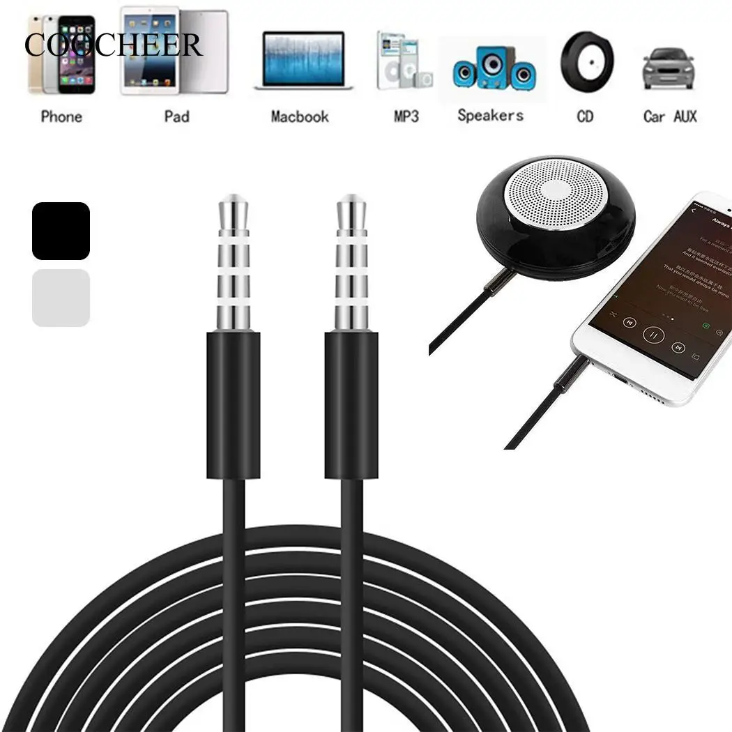 Phone Male to Male Stereo Audio Cable for 3.5mm Computer MP3 / MP4 Player Audio Connector