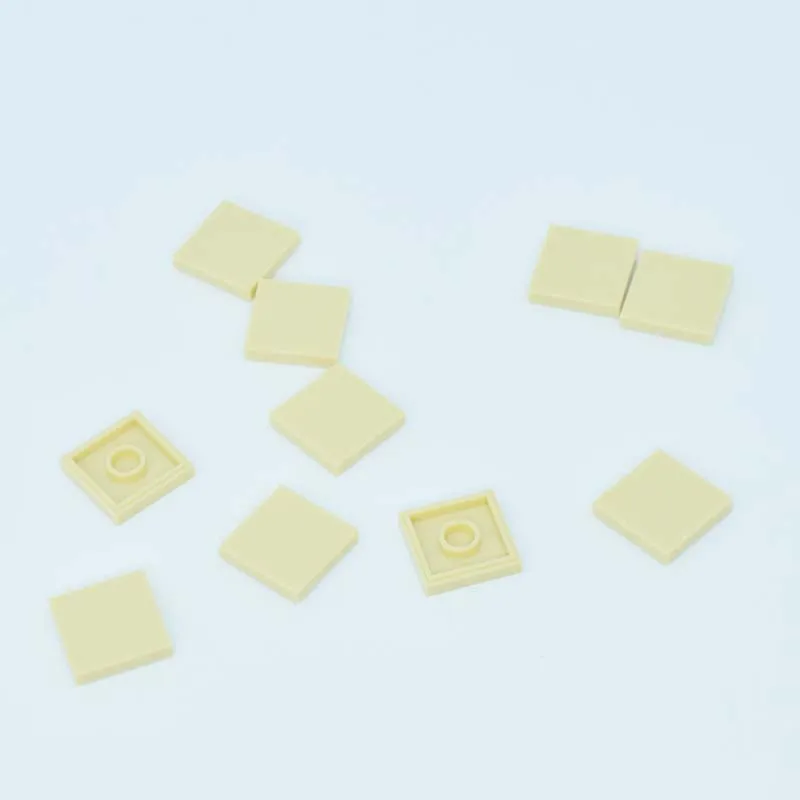 DIY enleten пластиковые строительные блоки кирпичи 100 шт плоская черепица 2x2 игрушки