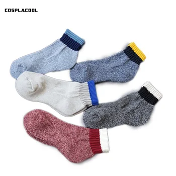 

[COSPLACOOL]Japanese style socks men warm winter cotton Terry socks Comfortable casual Sokken calcetines hombre