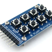 5 шт./лот 8 push Пуговицы 4*2 2*4 Матрица клавиатура один ключ Аксессуар доска модуль(расположены как 2x4 в одной плате