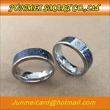 Новейшее NFC умное кольцо на палец, синее носимое кольцо из нержавеющей стали для мужчин, водонепроницаемое NFC кольцо для сотового телефона для Android Anel