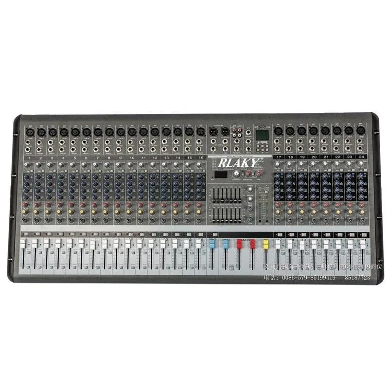 

Best Price All-in-One Professional Studio Audio DJ Mixer 24-Channel Stage Performance and Equalizer Integration Effects