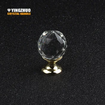 

1pack/10 Pcs 25mm Ball Shape Crystal Glass Drawer Cabinet Knobs and Pull Handles Kitchen Door Wardrobe Hardware YZ-3003