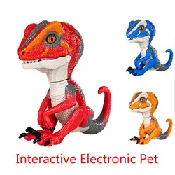 Дети интерактивные динозавр игрушка звук сенсорный зондирования забавные игрушечные лошадки для детей ZD-88
