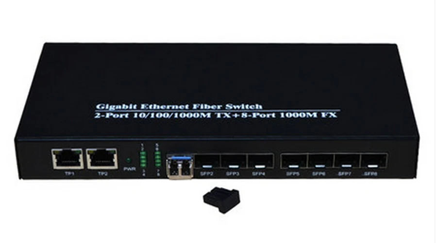 GXCOM HS1100 10 100 1000M 8 Port Gigaibt SFP port with 1 port 10 100 3