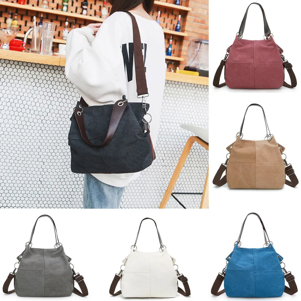 

Brand Women Bag PU Leather Messenger Bags Fashion Women Girl Outdoor Canvas Pure Color Shoulder Hand Bag Travel Bolso Mujer#5%