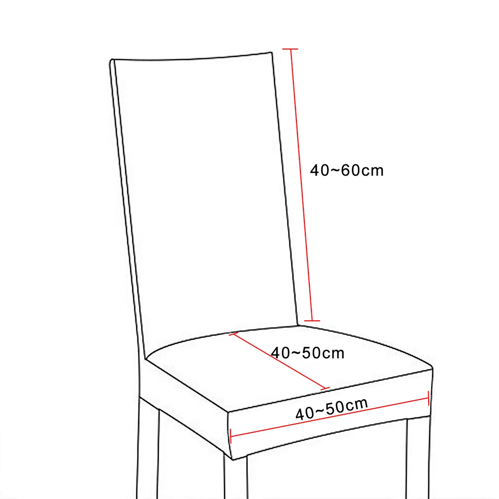 1/2/4/6 шт. геометрическим принтом чехлы для стульев обеденный эластичные чехлы на кресла ткань универсальные тянущиеся Многофункциональный спандекс крышка стула