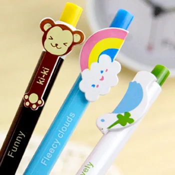 

10pcs/lot 6 designs Cute CartoonBallpoint pen stylo pennen boligrafos kugelschreiber canetas penna kalem pens for writing 03605
