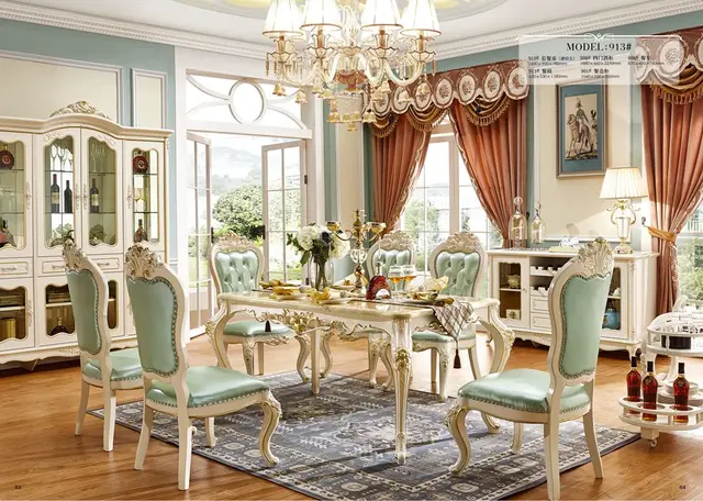 Best Quality European style solid wood dining room set/ home furniture Sets with wine cabinet Best Quality European style solid wood dining room set/ home furniture Sets with wine cabinet