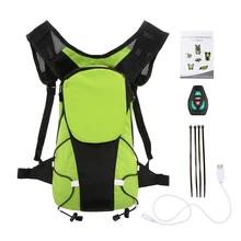 Светоотражающий светильник Lixada 5L с поворотным сигналом, рюкзак для занятий спортом на открытом воздухе, защитная сумка, сумка для езды на велосипеде, бега