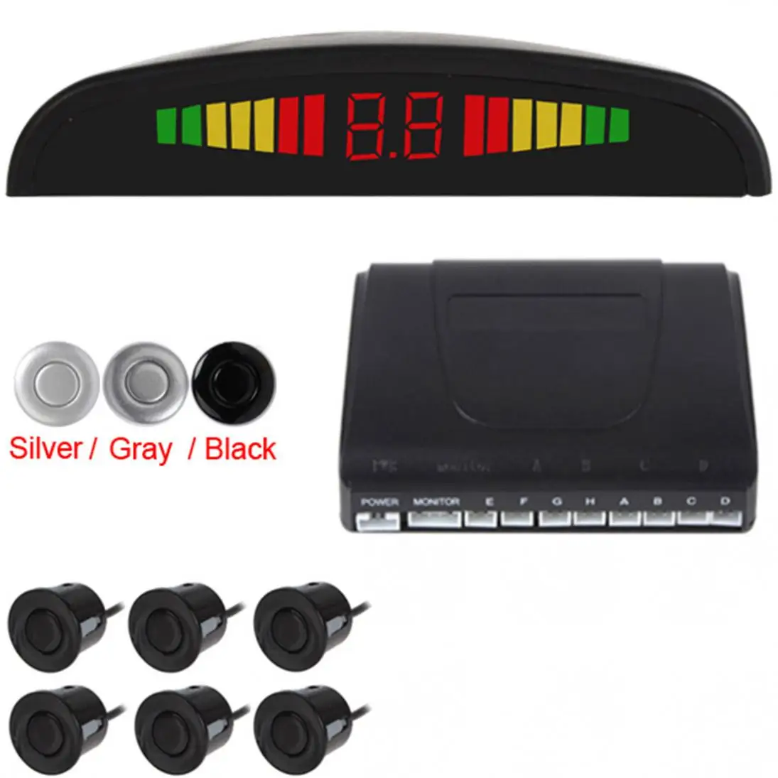 

Intelligent & Omnibearing Parking Assistance System Contain Visual Digital LED display & 6 Sensors