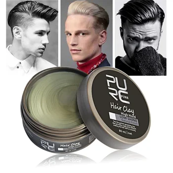 

PURC Hair Styling Clay Gel for Men Strong Hold Hair Wax Matte Finished Molding Cream High Hold Low Shine Hair Clay pomade Makeup