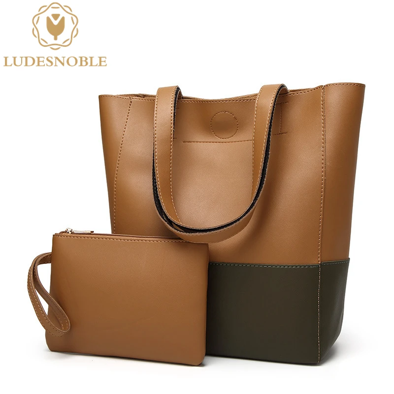 LUDESNOBLE 2017 New Designer font b Handbags b font High Quality Leather Bags Women Shoulder Bag